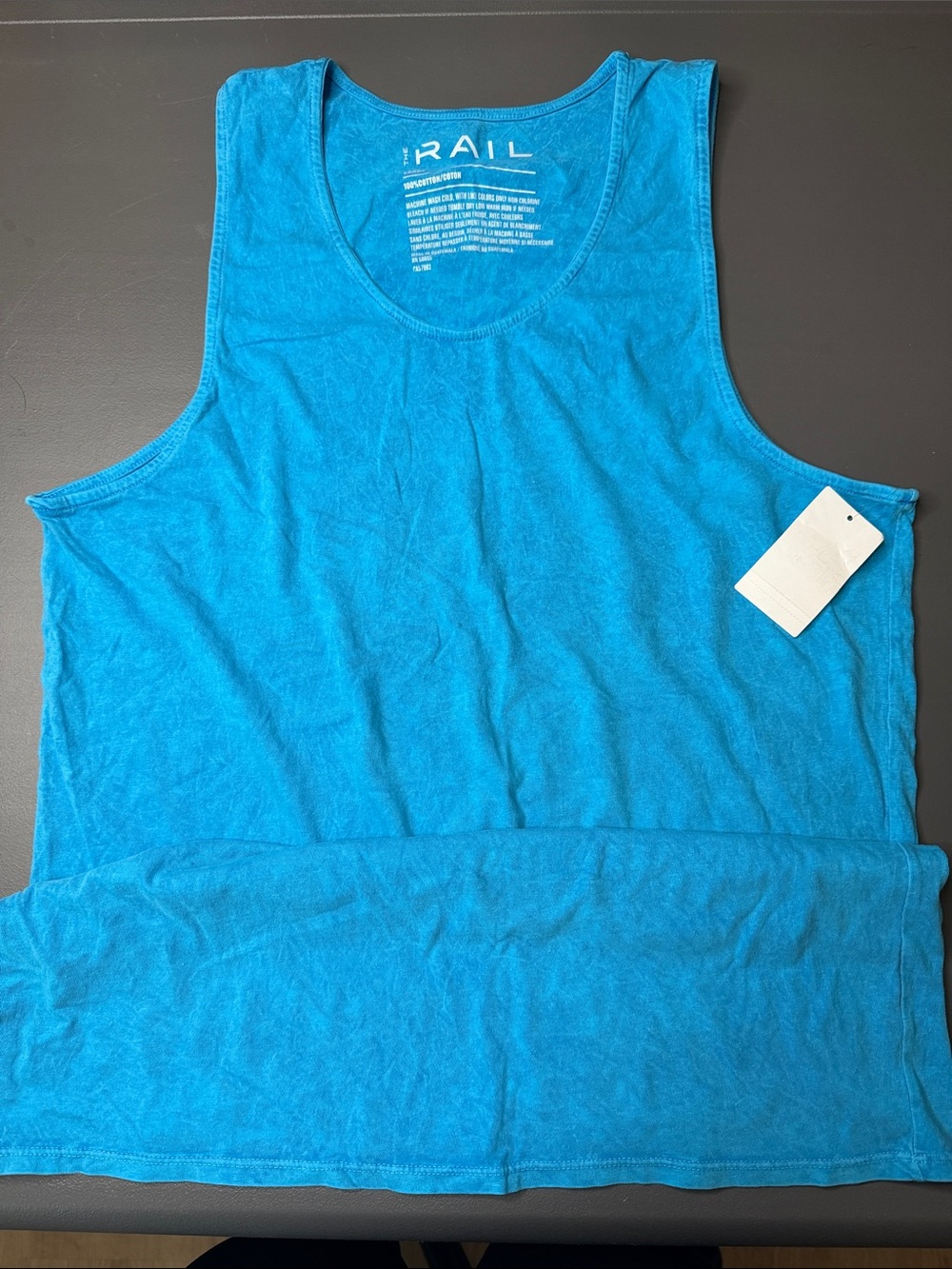 Men’s Blue Tank Top. Size: large. NWT